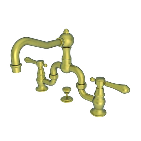Newport Brass Lavatory Bridge Faucet in Antique Brass 1030B-06